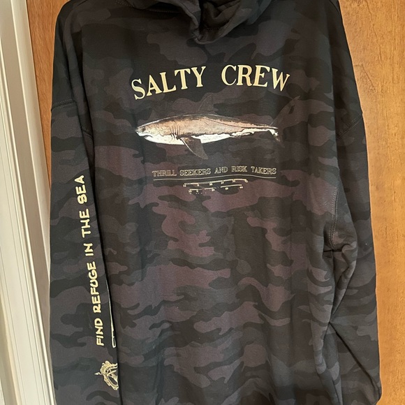 Salty Crew Men’s Bruce Fleece Hooded Sweatshirt - Picture 2 of 3